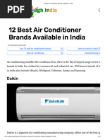 12 Best Air Conditioner Brands Available in India