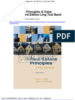 Real Estate Principles A Value Approach 3rd Edition Ling Test Bank