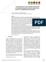 Quality Assessment of Room Acoustic Simulation