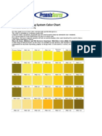 PMS Pantone Color Chart