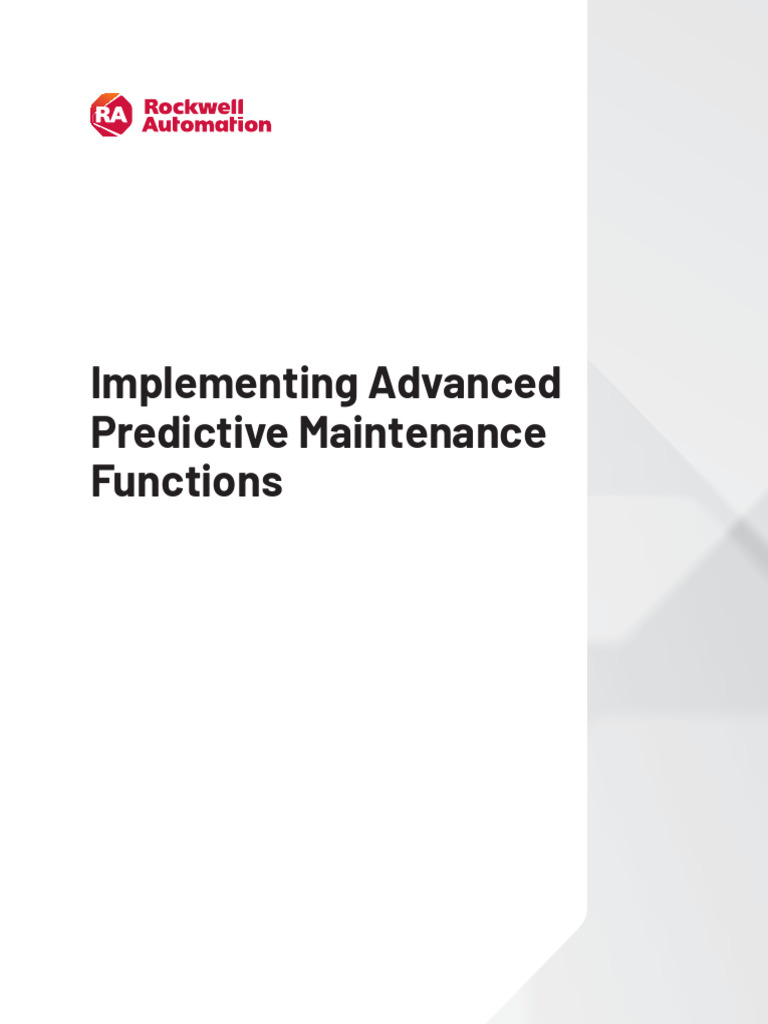 Advanced Predictive Maintenance Guide | PDF | Reliability Engineering ...