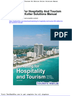 Marketing For Hospitality and Tourism 6th Edition Kotler Solutions Manual