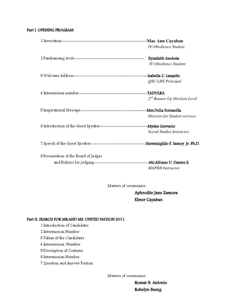United Nations Event Program 2011 | PDF | Art
