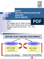 Bab 4 Metode Pengolahan Dan Analisis Data Kinetik