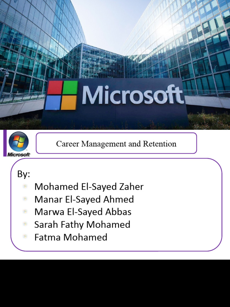 Microsoft Pdf Microsoft Employee Retention
