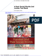 Families and Their Social Worlds 2nd Edition Seccombe Test Bank