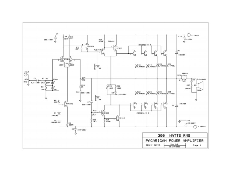 300 Watt Power Amplifier PDF
