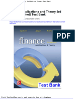 Finance Applications and Theory 3rd Edition Cornett Test Bank