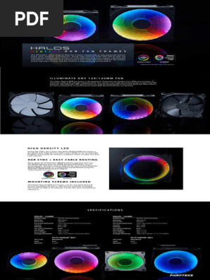 Halos RGB Fan Frame salestool