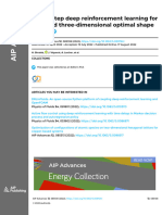 Single-Step Deep Reinforcement Learning For Two-And Three-Dimensional Optimal Shape Design