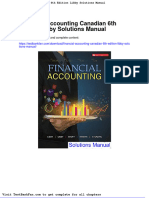 Financial Accounting Canadian 6th Edition Libby Solutions Manual