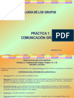Práctica 1 Psicología de Los Grupos: Comunicación Grupal