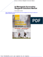 Financial and Managerial Accounting 1st Edition Weygandt Solutions Manual