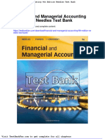 Financial and Managerial Accounting 9th Edition Needles Test Bank