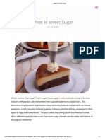 What Is Invert Sugar