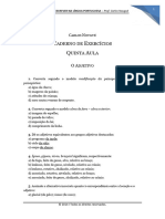 Caderno de Exercícios - Aula 5