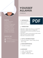 White Simple Student CV Resume