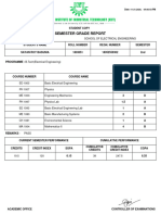 Semester Grade Report: Date:-11.01.2020, 04:00:43 PM