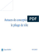 Astuces de conception pour le pliage de tôle