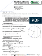 Devoir de Synthèse N°1 - Math - 3ème Informatique (2016-2017) MR Azaiez Taieb