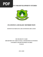 Statistics and Basic Distribution - Mabe