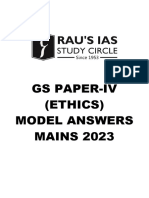 UPSC GS Paper 4 Ethics Moderl Answer Mains 2023 - Final