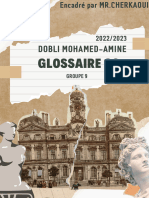 Dobli Mohamed-Amine: Glossaire S2