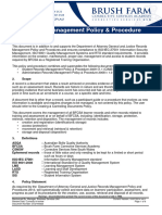 D12 445920 BFCSA Records Management Policy and Procedure