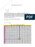 Finding The Value of Z For 90%