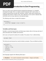 Flutter - Introduction To Dart Programming