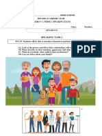 9.sinif İng 1.dönem 1.sinav - Speaking