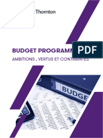 Budget Programme Ambitions, Vertus Et Contraintes Juin 2022