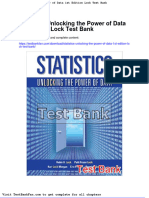 Statistics Unlocking The Power of Data 1st Edition Lock Test Bank
