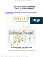 Stats Data and Models Canadian 2nd Edition de Veaux Solutions Manual