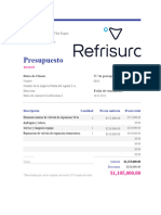 Presupuesto #13 Peñon Del Aguila