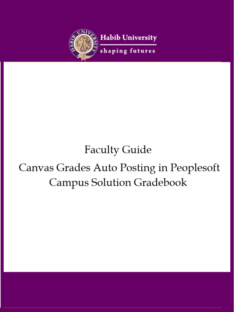 Canvas-PSCS Grade Sync Guide | PDF | Software | Computing
