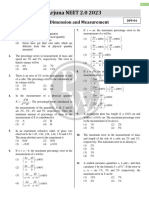 Unit Dimension and Measurement - DPP-04 (Of Lecture-05) - (Arjuna NEET 2.0 2023)