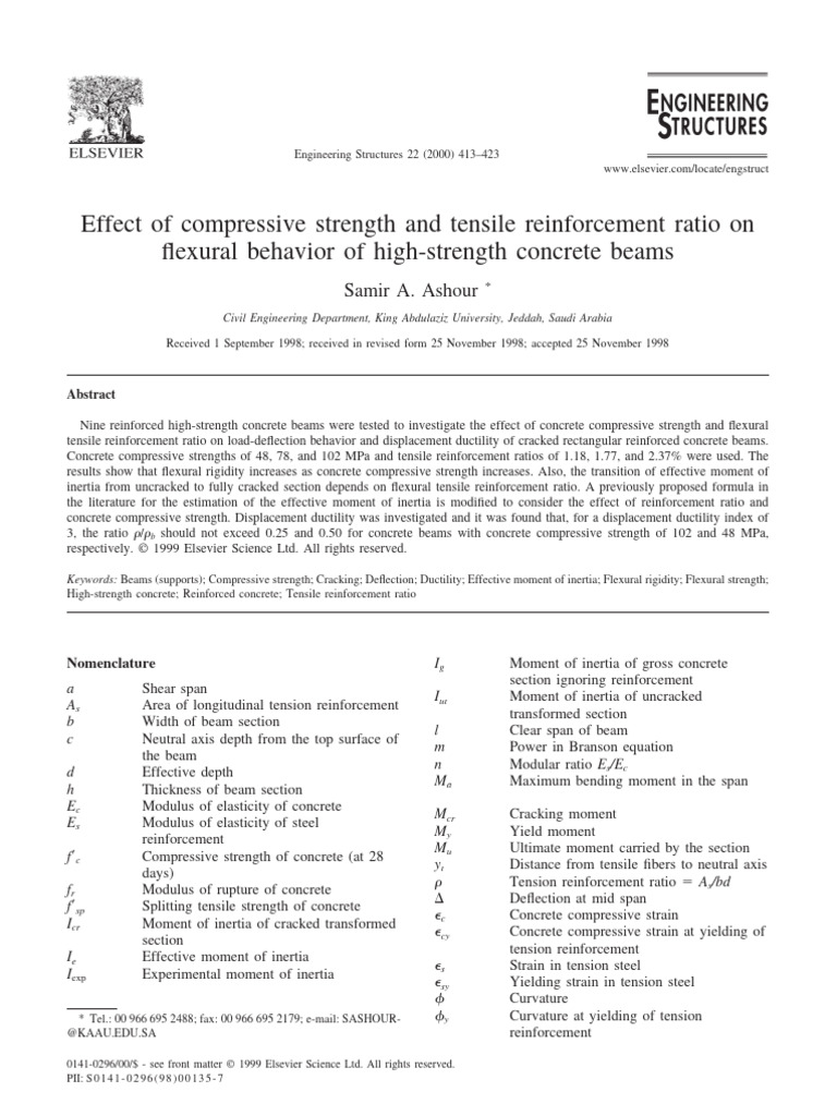 Image Result For Flexural Behavior Of High Performance And Non High Performance
