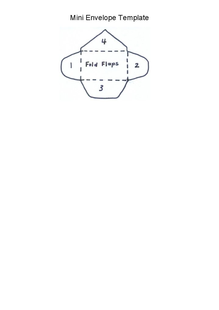 mini envelope template
