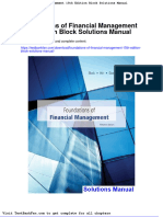 Foundations of Financial Management 15th Edition Block Solutions Manual