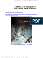Foundations of Financial Management Canadian 10th Edition Block Solutions Manual