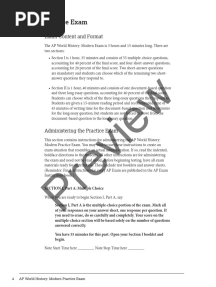 Ap World History 2020 Practice Exam 2 MCQ Preview 2 PDF