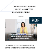 Clothing Startups Growth With Brand Marketing Essentials Guide