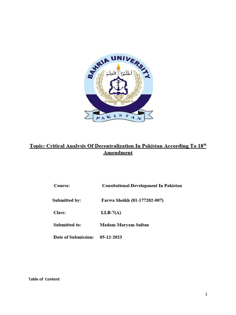 Consitution PDF Governance Decentralization