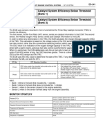 DTC P0420 Catalyst System Efficiency Below Threshold (Bank 1) Catalyst System Efficiency Below Threshold (Bank 2)