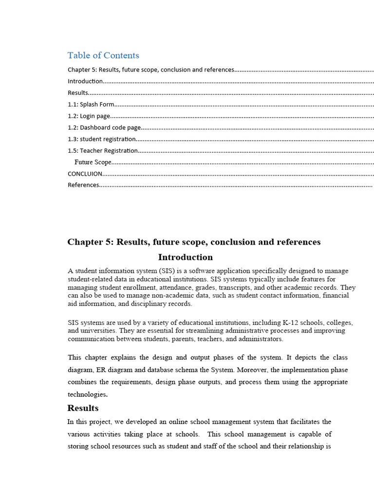 CH 5 Conclusion | PDF