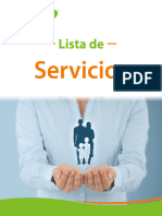 Lista de Servicios