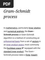 Gram-Schmidt Process