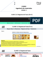 CLASE 12, Diagrama de Fases (Fe-C)