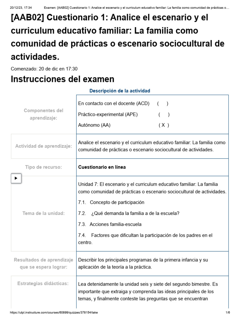 Análisis del Curriculum Familiar Educativo | PDF | Plan de estudios ...